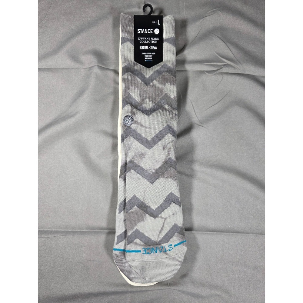 NWT Stance 2 Pack Dwyane Wade Collection Crew Socks Size Large 6-12‎ See Photos